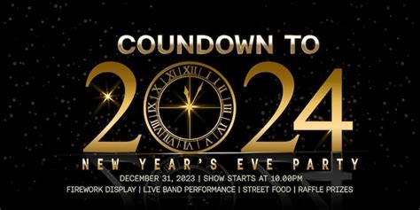 New year countdown 2024 - Countdown to New Year's Day 2024. Every New year brings us new story! ... Our Countdown keeps you updated on how many days, hours, minutes, and seconds there are until 1st January 2024 with your time zone. This countdown is …